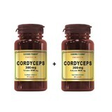 Cordyceps 300 mg, 60 cápsulas + 60 cápsulas, Cosmopharm