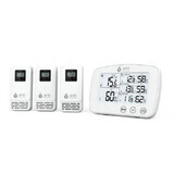 Digitales Thermometer- und Hygrometer-Set mit 3 drahtlosen Außensendern Trio, Airbi