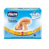 CHICCO Pañal nº 2 Dry Fit Mini, 3-6kg x 25 unidades 07171-7