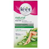 Aloë Vera voet wax strips, 12 stuks, Veet