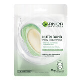 Nutri Bomb Skin Naturals Leche de Almendras y Ácido Hialurónico Serum Mascarilla, 28 g, Garnier