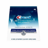 White Professional Effects 3D Tiras Blanqueadoras, 40 tiras, Crest