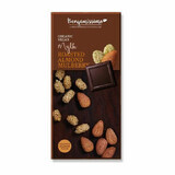 Chocolate ecológico con almendras y moras, 70 gr, Benjamissimo