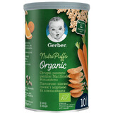 Merienda con cereales, zanahorias y naranjas, 35 gr, Gerber