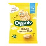 Rondele bio din orez cu banane, 7+ luni, 40 g, Organix