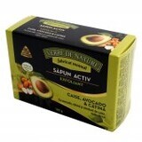 Savon actif exfoliant aux noyaux d'abricot, carotte, avocat et notes d'agrumes 100 g Verre de Nature