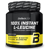 Instant essentieel aminozuur L-Leucine, 3000 mg, 227 g, Biotech USA