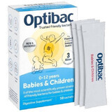 Probiótico para niños y bebés, 10 sobres, Optibac