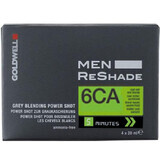 Goldwell Men's Hair Colour Reshade 6CA para cobertura de cabellos blancos 4Shots x 20ml 