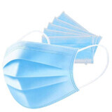 Surgical mask with 3 layers, adults Time x 5 pcs.