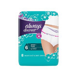 Always Discreet Pantalones Grandes, 8 piezas