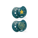 LOVI Sucette Silicone Dynamic 3-6 m, 2 pcs Stardust Green 22/893