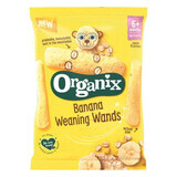 Biologische maïs en haver sticks met banaan, 25 g, + 6 maanden, Organix