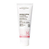 Masque détox à l'argile rose crémeuse Magnésium, 75 ml, Novexpert