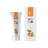 Dentífrico infantil de melocotón, 3-8 años, 50 ml, Woom