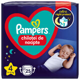 Stop&amp;Protect pañales noche, No.4, 9-15 kg, 25 pzs, Pampers