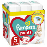 Couches Stop&Protect XXL Box, No.5, 12-17 kg, 152 pcs, Pampers