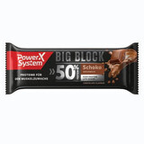 Big Block Barre protéinée au chocolat, 100g, Power system