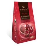 Cerises Amaresti dans un mélange de chocolat blanc et noir, 80g, Eurohansa