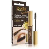 Gel corrector de pestañas y cejas, Marrón, 7 ml, Delia Cosmetics