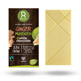 Chocolate blanco con jengibre y mandarina, 70 gr, Reizl