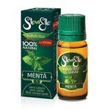 Edulcorante líquido con extracto de stevia y sabor a menta, 10 ml, SteviElle