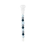 Attache-tétine en silicone, bleu, Nattou