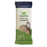 Redondo de arroz con 5 semillas, 56 g, Sanovita