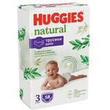 Pañal Natural, No. 3, 6-10 kg, 58 pzs, Huggies