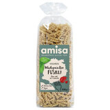 Fusilli de arroz integral sin gluten Amisa, 500 g, Bio Holistic