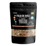 Flocons d'avoine fins avec des grains de fèves de cacao, du sucre de coco et de la cannelle écologique, 200 g, Niavis