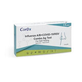 Kit de prueba rápida para la gripe A y B + Covid19 + RSV, 1 unidad, CorDX