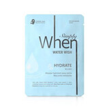 Masque hydratant à l'acide hyaluronique et à l'aloe vera, Water Wish, 23 g, When Beauty