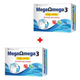 Mega Omega 3 Packung, 30 + 30 Weichkapseln, Cosmopharm