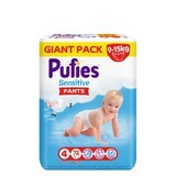 Pañal Pufies Sensitive GP Maxi, 9-15 kg, No.4. 72 piezas, Pufies