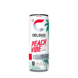 Celsius Energy Drink Peach Vibe, Energy Drink mit Kohlensäure und Pfirsichgeschmack, 355 ml