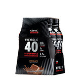 Gnc Amp Wheybolic 40, Batido de proteínas Rtd sabor chocolate, 414 Ml