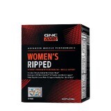 Gnc Amp Women's Ripped Program Complejo multivitamínico para mujeres, 30 sobres