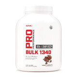 Gnc Pro Performance Bulk 1340, Gainer de proteínas y carbohidratos con sabor a chocolate, 3240 G