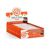 No Cow Dipped Chocolate Peanut Butter, Barrita proteica vegana con sabor a chocolate y mantequilla de cacahuete, 60 G