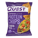 Quest Tortilla Style Protein Chips, Chips de Proteína Sabor Taco, 32 G