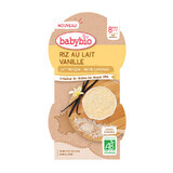 Dessert lacté bio au riz et à la vanille, 2 x 100 g, BabyBio