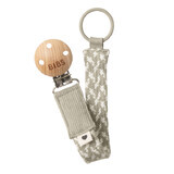 Lantisor clip pentru suzeta, Sand - Ivory, Bibs