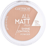 Catrice Polvos Compactos All Matt Plus Shine Control 025 Beige Arena, 10 g