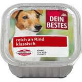 Pienso para perros Dein Bestes con mucha carne de vacuno, 150 g