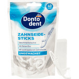 Dontodent Sticks hilo dental sin cera, 40 piezas