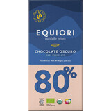 Equiori Ciocolată neagră cu 80% cacao, 80 g