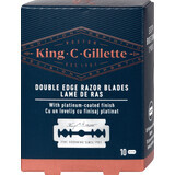 King C. Gillette Hojas de afeitar de doble filo, 10 uds.