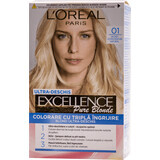 Loreal Paris EXCELLENCE CREME Tintura permanente per capelli con ammoniaca 01, 1 pz