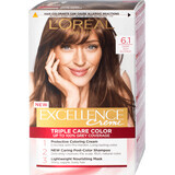 Loreal Paris EXCELLENCE CREME Tintura permanente per capelli con ammoniaca 6.1, 1 pz